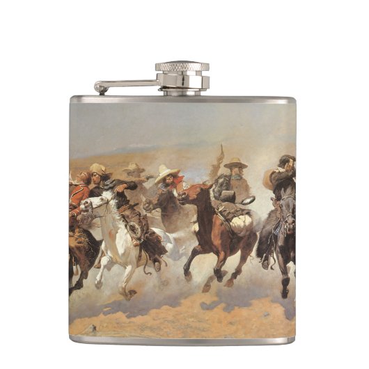 ヴィンテージカウボーイズ、Remingtonによる木材のためのダッシュ フラスク (正面)