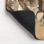 ヴィンテージカウボーイズ、Remingtonによる木材のためのダッシュ マウスパッド (コーナー)