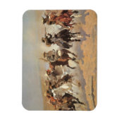 ヴィンテージカウボーイズ、Remingtonによる木材のためのダッシュ マグネット (縦)