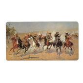 ヴィンテージカウボーイズ、Remingtonによる木材のためのダッシュ ラベル (正面)