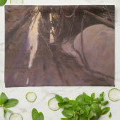 ヴィンテージカウボーイズNCワイエスでキャニオンでホールドアップ キッチンタオル (折り畳み)