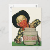 ヴィンテージカウボーイトイガンハンドインザクッキージャー ポストカード (正面/裏面)