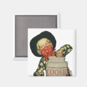 ヴィンテージカウボーイトイガンハンドインザクッキージャー マグネット (正面/裏面)