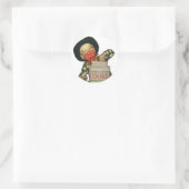 ヴィンテージカウボーイトイガンハンドインザクッキージャー ラウンドシール (バッグ)