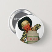 ヴィンテージカウボーイトイガンハンドインザクッキージャー 缶バッジ (正面&裏面)