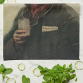 ヴィンテージカウボーイビールアドリソバータオル キッチンタオル (折り畳み)