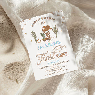 ヴィンテージカウボーイファースト・ロデオ1歳 招待状