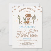 ヴィンテージカウボーイファースト・ロデオ1歳 招待状 (正面)