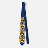 ヴィンテージカウボーイプリント ネクタイ (正面)