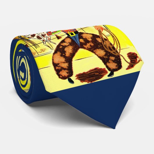 ヴィンテージカウボーイプリント ネクタイ (ロール)