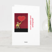 ヴィンテージカウボーイレッドロマンティックハート シーズンカード (裏面)