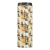 ヴィンテージカウボーイ女性のカーボーイカントリーキッズポニーサボテン タンブラー (裏面)