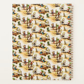 ヴィンテージカウボーイ女性のカーボーイカントリーキッズポニーサボテン プランナー手帳 (裏面)