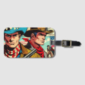 ヴィンテージカウボーイ漫画 ラゲッジタグ (正面横)