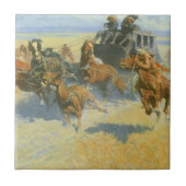 ヴィンテージカウボーイ、ニチのリーダーを倒すレミントン タイル (正面)