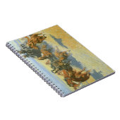 ヴィンテージカウボーイ、ニチのリーダーを倒すレミントン ノートブック (右側)