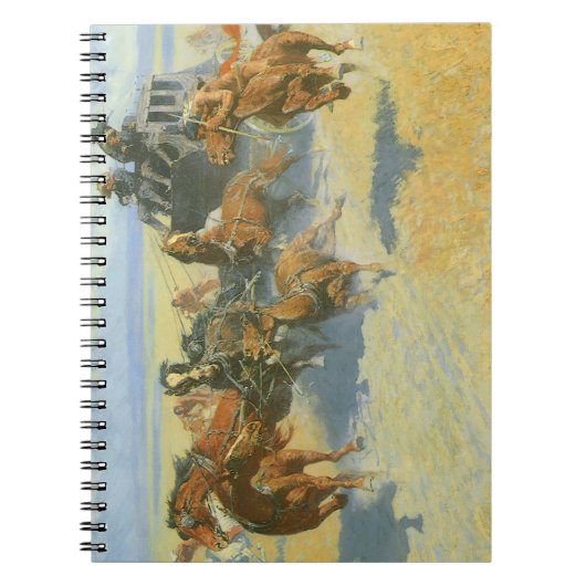 ヴィンテージカウボーイ、ニチのリーダーを倒すレミントン ノートブック (正面)