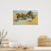 ヴィンテージカウボーイ、ニチのリーダーを倒すレミントン ポスター (キッチン)