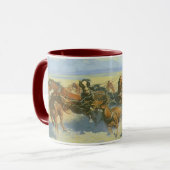 ヴィンテージカウボーイ、ニチのリーダーを倒すレミントン マグカップ (正面左)