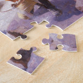 ヴィンテージカウボーイ、パンニング金ゴールド、ワイオミングby Leigh ジグソーパズル (側面)