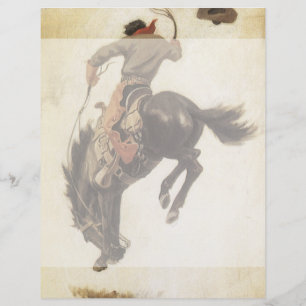 ヴィンテージカウボーイ、ブロンコバスター勉強by NC Wyeth