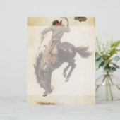 ヴィンテージカウボーイ、ブロンコバスター勉強by NC Wyeth (スタンド正面)