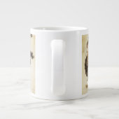 ヴィンテージカウボーイ、ブロンコバスター勉強by NC Wyeth ジャンボコーヒーマグカップ (裏面)