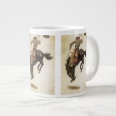 ヴィンテージカウボーイ、ブロンコバスター勉強by NC Wyeth ジャンボコーヒーマグカップ (正面右)
