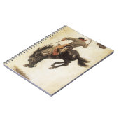 ヴィンテージカウボーイ、ブロンコバスター勉強by NC Wyeth ノートブック (左側)