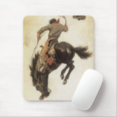 ヴィンテージカウボーイ、ブロンコバスター勉強by NC Wyeth マウスパッド (マウス)