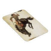 ヴィンテージカウボーイ、ブロンコバスター勉強by NC Wyeth マグネット (右側)