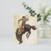 ヴィンテージカウボーイ、ブロンコバスター勉強by NC Wyeth 招待状 (スタンド正面)