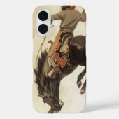 ヴィンテージカウボーイ、ブロンコバスター勉強by NC Wyeth Case-Mate iPhoneケース (裏面)