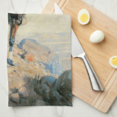 ヴィンテージカウボーイ、プレインズのセンチネルby Dunton キッチンタオル (四つ折り)