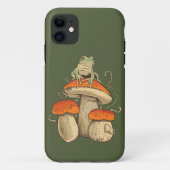 ヴィンテージカエルとマッシュルームコテージコア Case-Mate iPhoneケース (裏面)