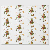 ヴィンテージカエル包み紙 ラッピングペーパー (フラット)