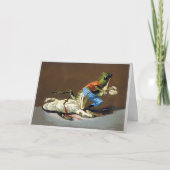 ヴィンテージカエル殺人クリスマスカード シーズンカード (正面)