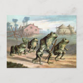 ヴィンテージカエル葉書 ポストカード (正面)