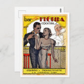 ヴィンテージカクテルの小冊子 ポストカード (正面/裏面)