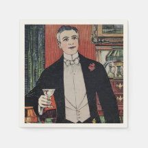 ヴィンテージカクテルカルチャーペーパーナプキン