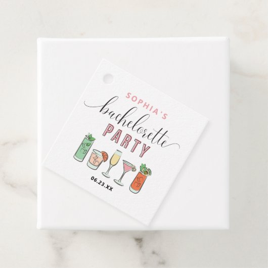 ヴィンテージカクテルズ バチェロレッテパーティー プチギフトタグ フェイバータグ (インサイチュ)