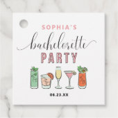 ヴィンテージカクテルズ バチェロレッテパーティー プチギフトタグ フェイバータグ (正面)