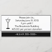 ヴィンテージカクテルパーティの招待状 (裏面)