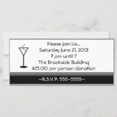 ヴィンテージカクテルパーティの招待状 (裏面)