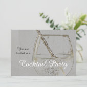 ヴィンテージカクテルパーティの招待状 招待状 (スタンド正面)