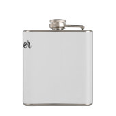 ヴィンテージカクテル飲料、男がドリンクを飲む フラスク (裏面)