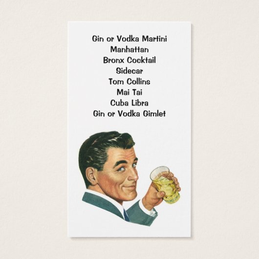 ヴィンテージカクテル飲料、飲用者一覧 (裏面)