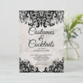 ヴィンテージカクテル&コスチュームハローウィンパーティ 招待状 (スタンド正面)
