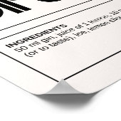 ヴィンテージカクテル：ダーティ・マルティーニ ポスター (角)