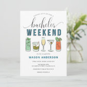 ヴィンテージカクテル バチェローパーティー計画 招待状 (スタンド正面)